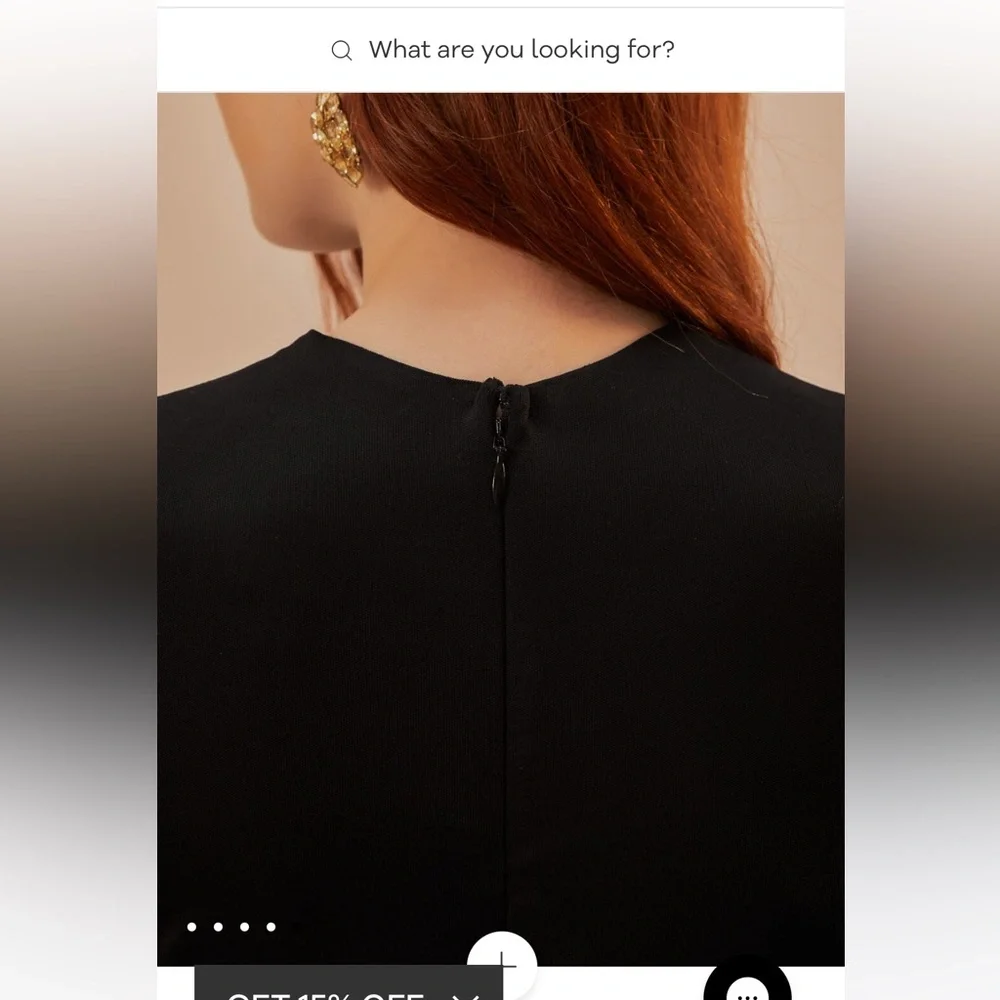 FARM Rio Black Jumpsuit with Wide-Leg Palazzo and Belted Waist - Picture 5 of 10